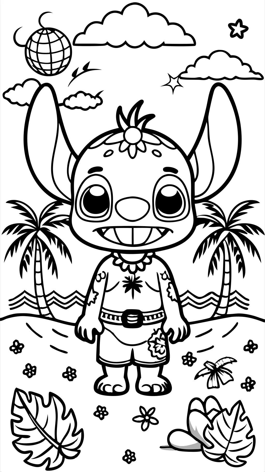 coloring pages of lilo and stitch